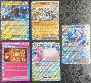 POKÉMON LUXRAY EX-OGERPON EX-WIGGLYTUFF EX-SURVIVAL BRACE-BLASTOISE EX- SET OF 5 - Picture 1 of 5