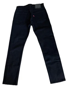 Levis 502 Jeans Men’s Slim Stretch Black 29X30 Rocker Metal Gothic - Picture 1 of 3