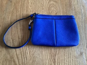 Wilson Geldbörse Leder blau Etui Kalbsleder - Bild 1 von 3