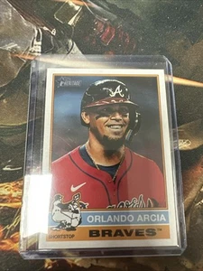 ORLANDO ARCIA - 2025 TOPPS HERITAGE CARD #127 ATLANTA BRAVES - Picture 1 of 2