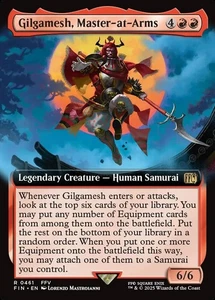 MTG Gilgamesh, Master-at-Arms 461 Rare Extended Art Final Fantasy - Picture 1 of 1