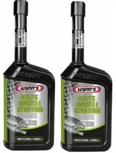 2x Wynns 25692 Catalytic Converter & Oxygen Sensor Cleaner 500ml Black Bottle - Picture 1 of 2