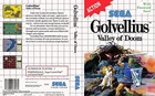 - Golvellius Valley Of Doom Master System Box Art Case Insert Cover Only