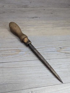 Steel Square Blade Wood Handled 3/8 Inch Gouge Chisel 11" Length - Picture 1 of 14