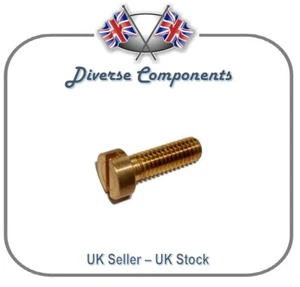Brass Slotted Cheese Head Screw 10BA x 5/16" Pack of 2 - Picture 1 of 1