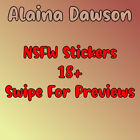 0103 Alaina Dawson Sticker, Waterproof, Laminated, Nude, PinUp