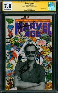 Marvel Age #41 CGC SS 7.0 🌟 SIGNED + EXCELSIOR! by STAN LEE 🌟 Photo Cover 1986 - Picture 1 of 2