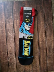 Stance Kid’s L 9-13 Crew Socks Batman Casual - Picture 1 of 1
