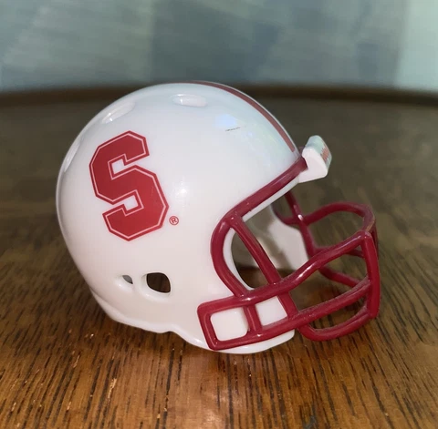 NCAA College Football “Stanford Cardinals” Pocket Pro Helmet White Red Riddell Cover