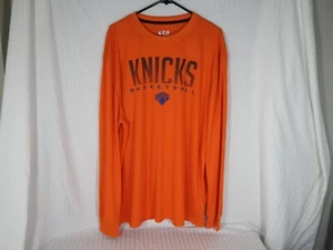 Men's Ultra Game Orange NBA New York Knicks Long Sleeve Shirt, 2XLrg. - Picture 1 of 19