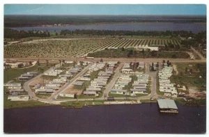 Board's Mobile Home Park Winter Haven FL Vintage Luftaufnahme Postkarte Florida - Bild 1 von 2