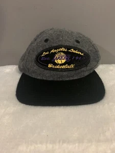 Vintage Los Angeles Lakers Sports Specialties Script Gray Wool Blend Hat - Picture 1 of 7