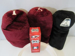 Golf Wood Cover/Sock 1 & 3 Wood w/#'s 1 Generic Ping Pre Owned +3 new balls s8 - Picture 1 of 4