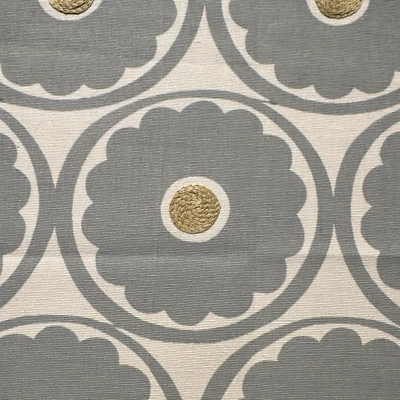 Kravet Pop Flower Echo Design Collection Cotton Embroidered Fabric 2 Samples #6 - Image 1 of 4