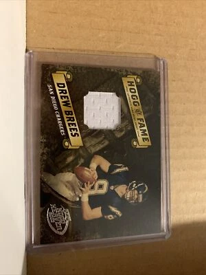 2003 Playoff Hogg Heaven Drew Brees Hogg Of Fame GU Game Used Patch /75! Saints! - Image 1 of 3