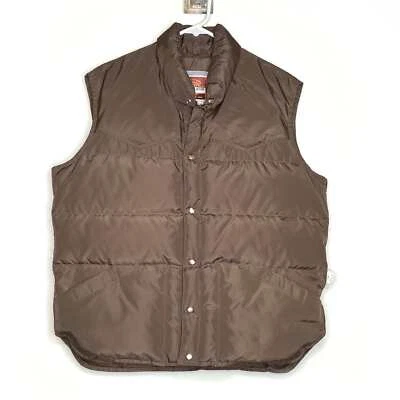 Vintage Pioneer Wear Mens Size L Brown Western Style Vest Pre-Owned - Image 1 of 2