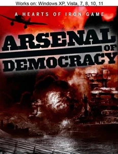 Arsenal of Democracy PC Game 2010 Paradox Hearts of Iron Windows 10 11 - Picture 1 of 3