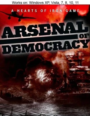 Arsenal of Democracy PC Game 2010 Paradox Hearts of Iron Windows 10 11 - Image 1 of 3