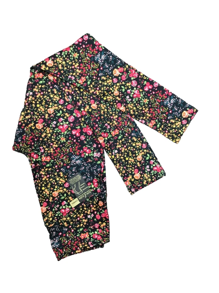 DG2 by Diane Gilman Slim and Sleek Moss Knit Printed Legging Ditzy XXS - Image 1 of 1