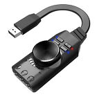 Neu USB externe Soundkarte virtuell 7.1 Kanal Adapter Stecker für PC Laptop PS5