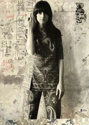 Grace Slick Johnson signed autographed 11x14 photo RARE INSCRIPTION BECKETT Cover