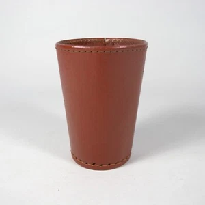 BICCHIERE BUSSOLOTTO LANCIA DADI DA GIOCO IN PELLE CUOIO VINTAGE - V768 - Bild 1 von 11