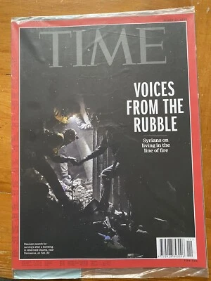 Time Magazine 2018 Voices From The Rubble Syria  NEW SEALED No Label - Image 1 of 2