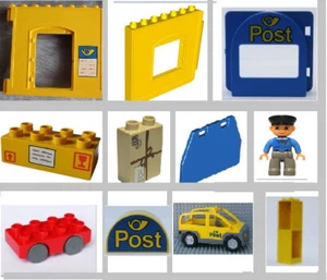 Lego Duplo Post Ersatzteile aus 4662 Poststation  Wand Klappe Figur Fenster Box - Bild 1 von 2