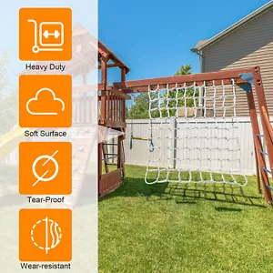 1.5 * 3M Cargo Nets For Climbing Rope Kids Backyard Playground Equipment Ladder - Picture 1 of 12