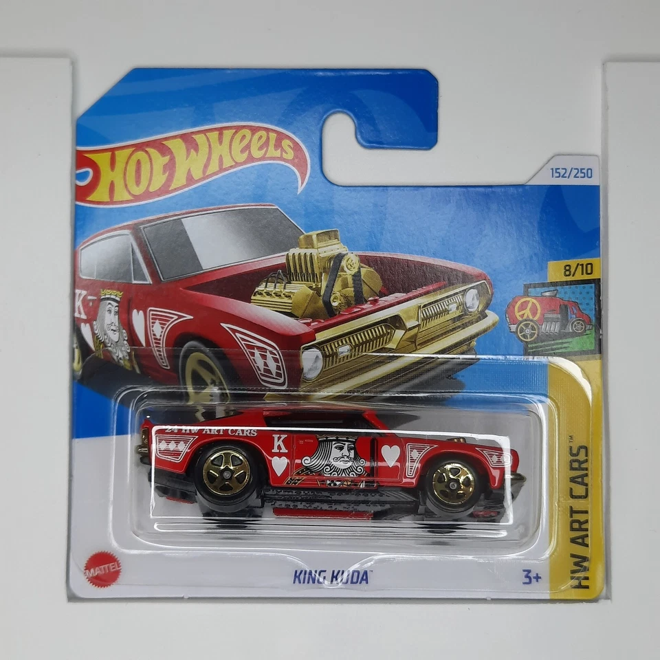 Hot Wheels Mattel King Kuda (col 2) 152/250 HW Art Cars 8/10 Modellino 2024 - Immagine 1 di 1