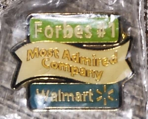 Rare Walmart Lapel Pin Forbes #1 "Most Admired Company" Collectible - Imagen 1 de 3