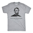 T-shirt Abraham Lincoln pas un fan de théâtre drôle t-shirt nouveauté graphique
