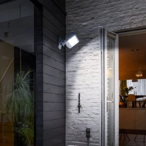 Wandleuchte Außenlampe Bewegungsmelder Solarleuchte LED Terrassenlampe beweglich - Bild 1 von 10