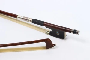 Advanced new braided Carbon fiber Violin Bow Pernambuco Inlay eye Frog - Picture 1 of 9