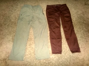 WOMENS COLUMBIA CONVERTIBLE SHORTS & PRANA COTTON BLEND PANTS SIZE 8 / MEDIUM - Picture 1 of 6