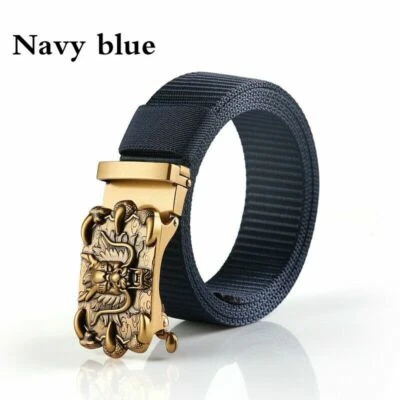 Mens Nylon Belt Dragon Automatic Buckle Outdoor Military Tactical Waistband - Image 1 of 4