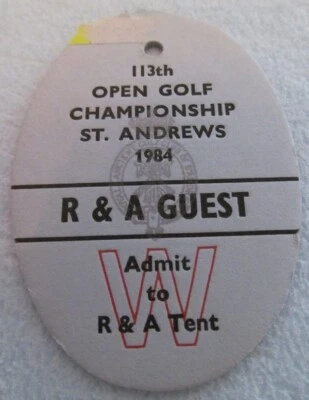 INSIGNIA TEMPORADA 1984 BRITISH OPEN-ST. ANDREWS-SEVE BALLESTEROS WIN-R & A INVIT Foto 1 de 4