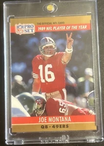 Joe Montana San Francisco 49ers 1990 NFL Pro Set #2 Error Card READ DESCRIPTION - Picture 1 of 3