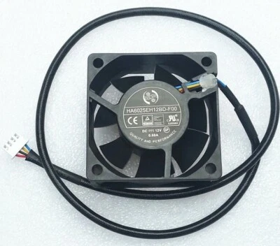 ONG HUA HA6025EH12BD DC12V 0.60A 60*60*25MM 6CM 4Pin Cooling Fan - Image 1 of 2