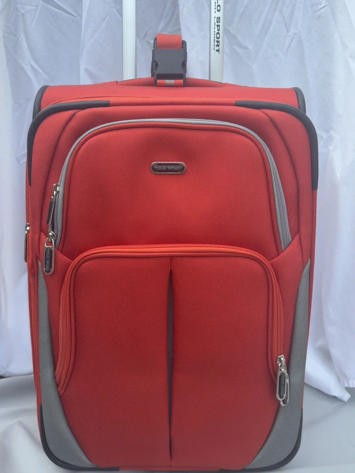 Maleta de Viaje Ralph Lauren Equipaje con Ruedas Deportiva Y2K Naranja De Colección Foto 1 de 4