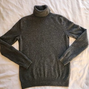 Boden Sweater Women’s 100% Cashmere Turtleneck Pullover Gray Size Small - Picture 1 of 7
