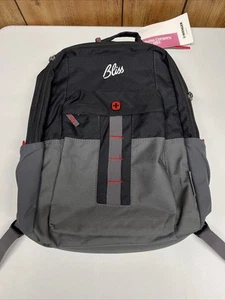 Wenger SwissGear Black & Gray Ero Pro Computer Backpack - Fits 15/16" Laptop New - Afbeelding 1 van 7