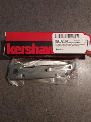 Cuchillo Kershaw Iridium 2038 DuraLock gris aluminio (3,4” satinado D2) *Nuevo en caja* Foto 1 de 3