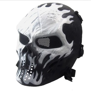 Airsoft Paintball Tactical Full Face Protection Skull Mask Skeleton Army D - Picture 1 of 10