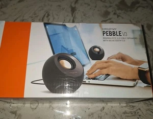 Creative Pebble V3 Minimalistic 2.0 USB-C Speakers w/ Bluetooth 5.0, Black - Photo 1/5