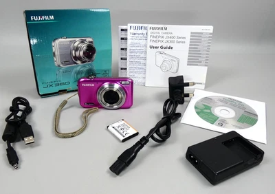Fujifilm FinePix JX360 Digital Camera Pink - 16MP – 5x Zoom – Boxed Complete Set - Image 1 of 4