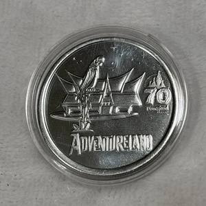Disneyland 70th Anniversary Coin Medallion ADVENTURELAND Enchanted Tiki Room - Picture 1 of 3