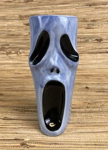 Scream Ghostface Tiki Mug Light Blue Glazed Ceramic Cup 6.5" Tall 15 Fl Oz. New - Picture 1 of 8
