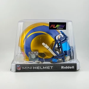 Los Angeles Rams Authentic Riddell Speed "Flash" Mini Football Helmet - Picture 1 of 5