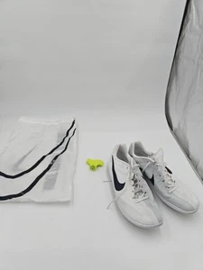 Nike Zoom Rival Distance White Black Size 10.5 Lightly Used Very Clean - Picture 1 of 15